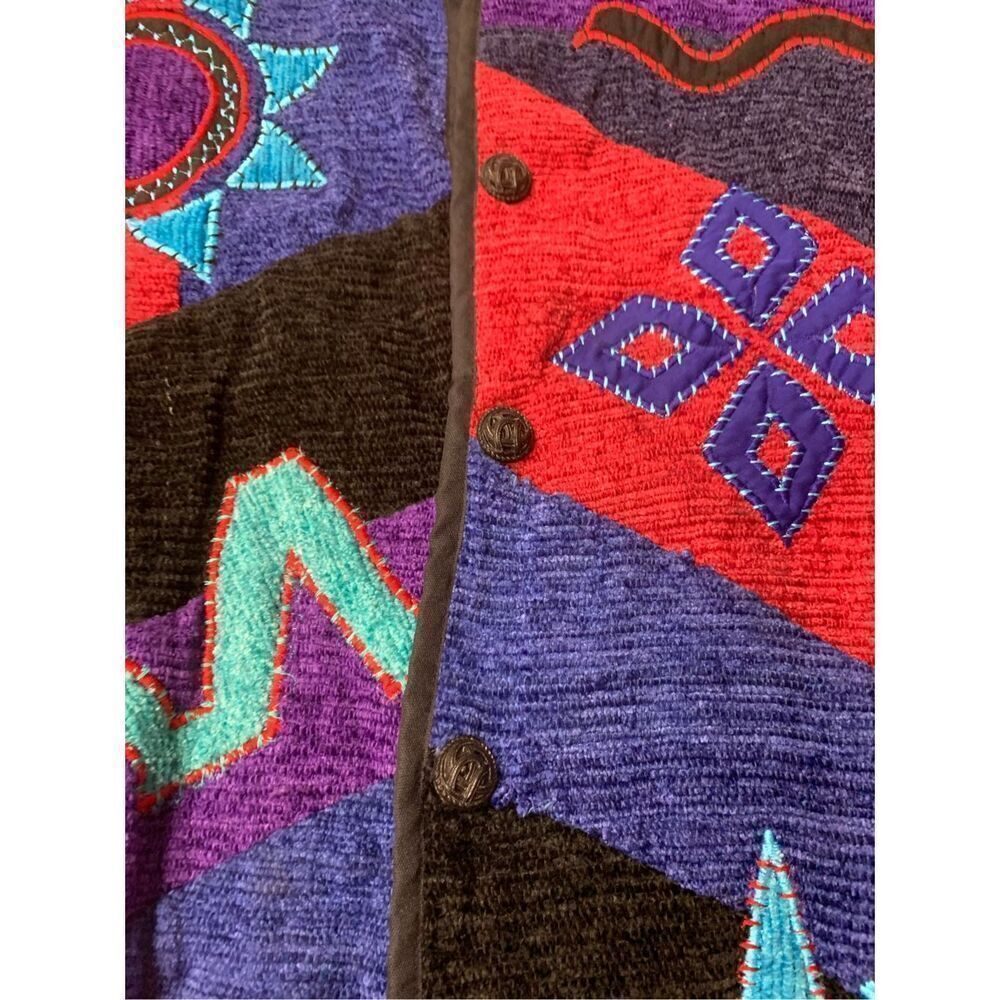 Vintage Patchwork Quilt Lined Jacket - image 4